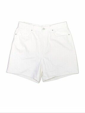 Uniqlo Women's White Jean Shorts Size 32